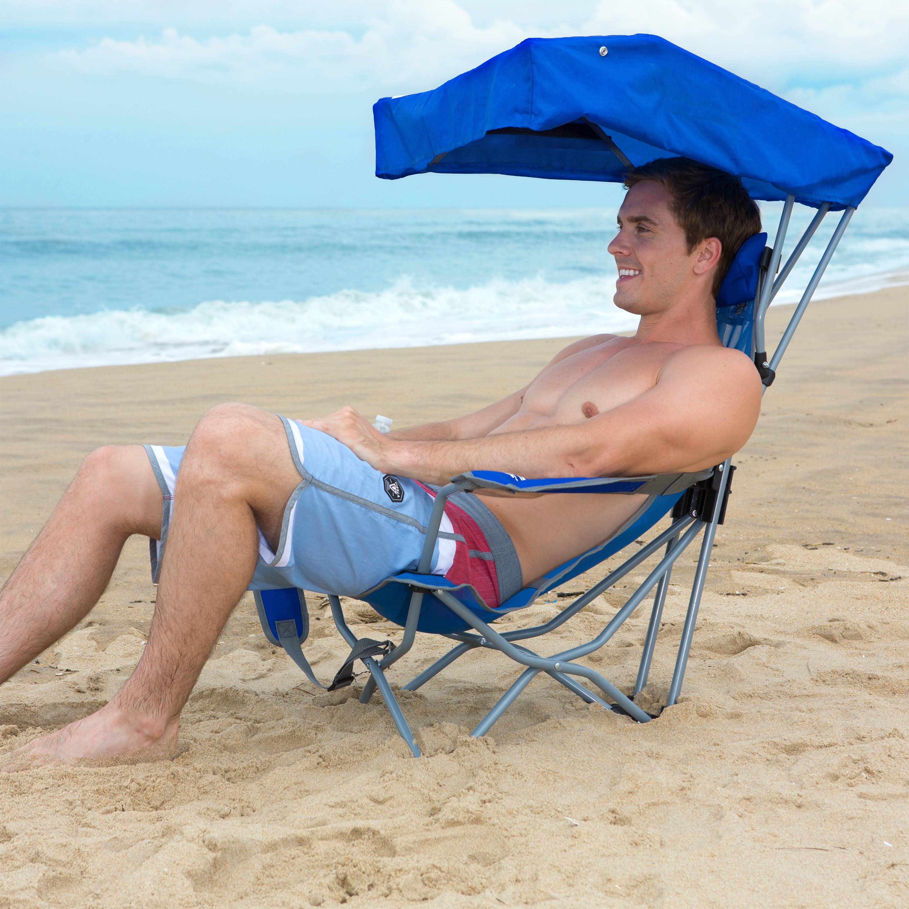 Kelsyus Backpack Beach Canopy Chair - Blue