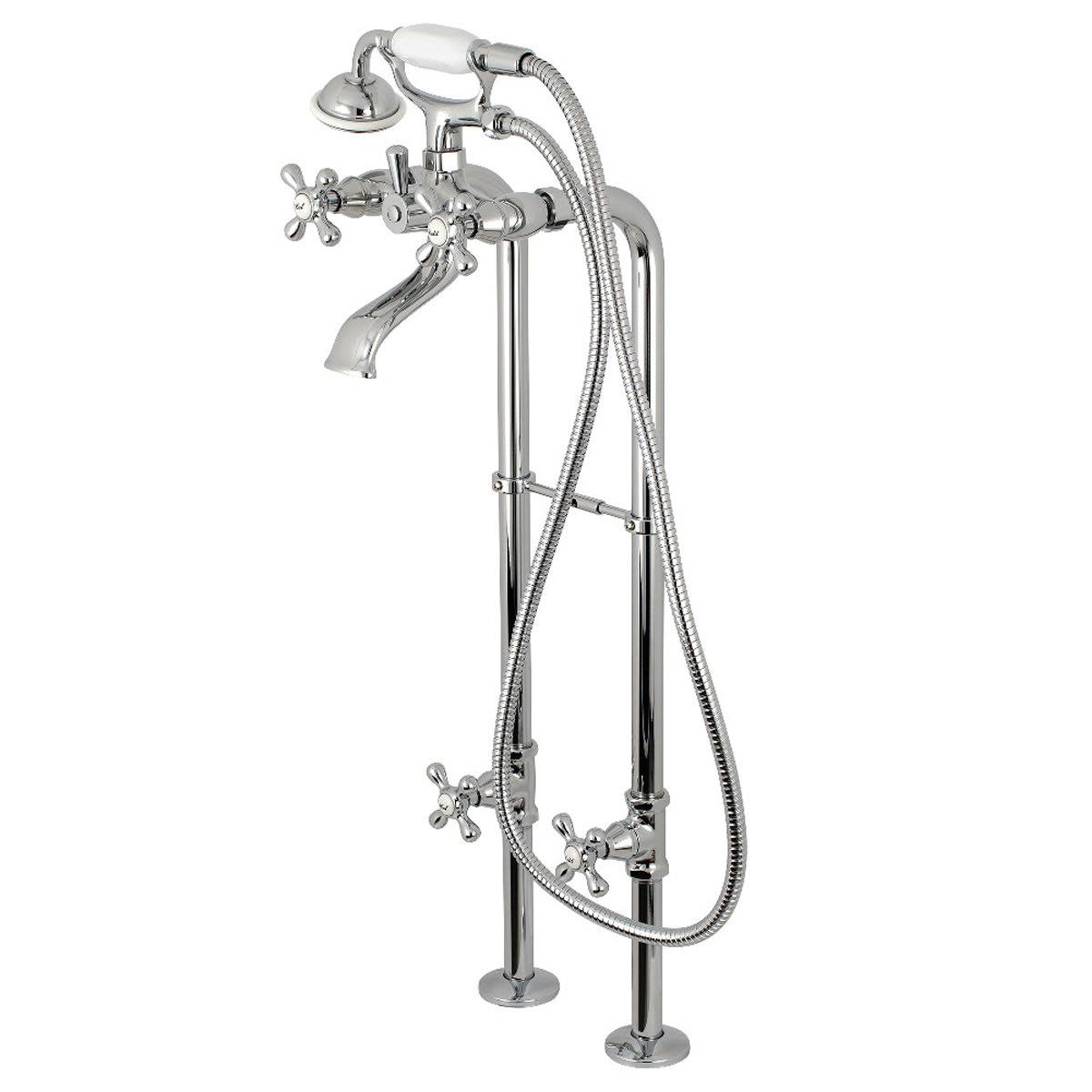 Kingston Brass Freestanding Tub Faucet CCK266K3 Vintage Brass