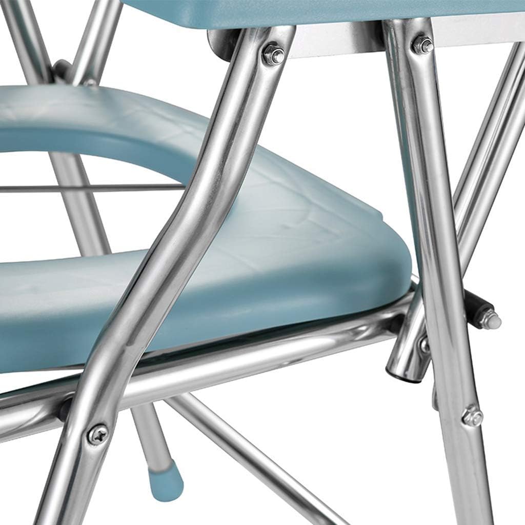 KOHARA Commode Chair Bathroom Safety Frame Toilet Seat Shower Chair Folding Toilet Chair Bedside Potty Chair for Elderly Seniors, Disabled, Handicapped