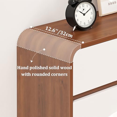 Shoe Cabinet with Drawers and Doors, Wooden Shoe Storage Cabinet with Adjustable Shelves, 5 Tier Shoes Rack Retro Shoe Organizer for Entryway, Hallway, Doorway, Living Room, Bedroom(55", Brown-white)