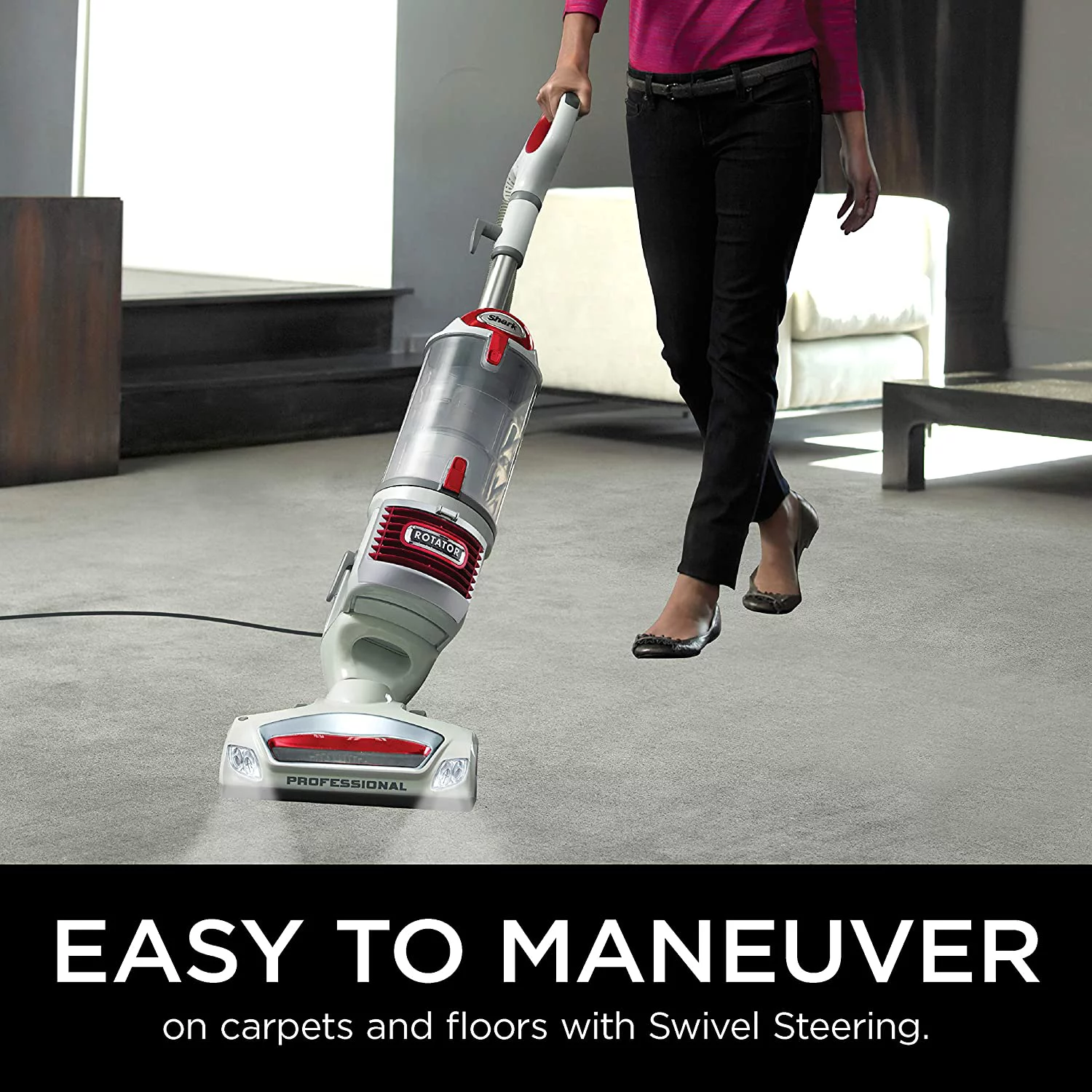 Shark Rotator Pro Lift Away Bagless Upright Vacuum - Red