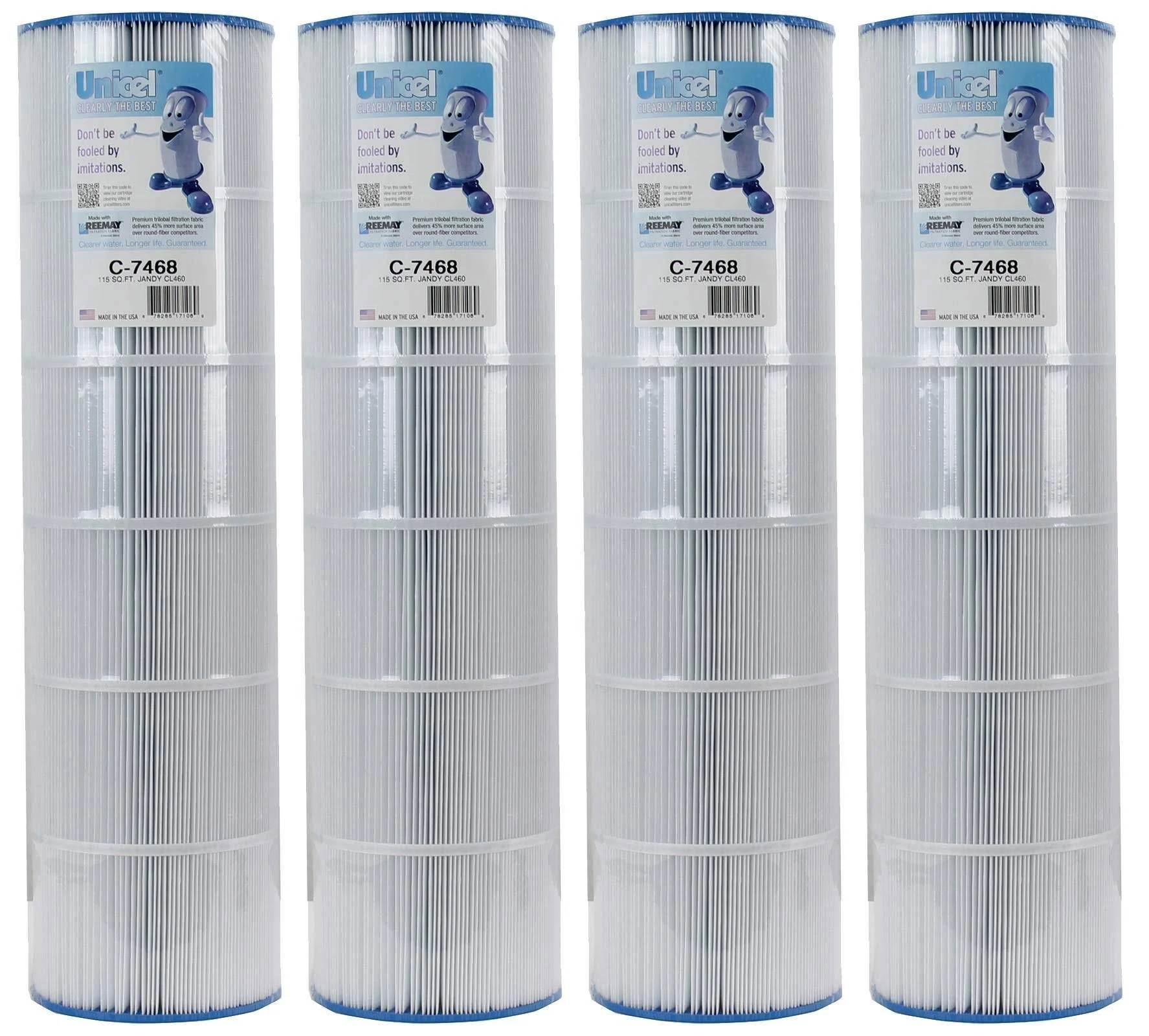 4 Pack - Jandy CL460 Quad Pack Cartridge Filter C-7468-4