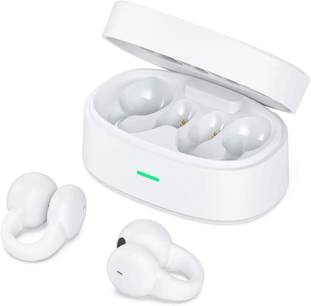 Bluetooth Earbuds Wireless Ear-Clip TWS Earphones for Motorola Razr+ (2023) Phone - True Stereo Charging Case Hands-free Mic Headset for Motorola Razr Plus (2023)