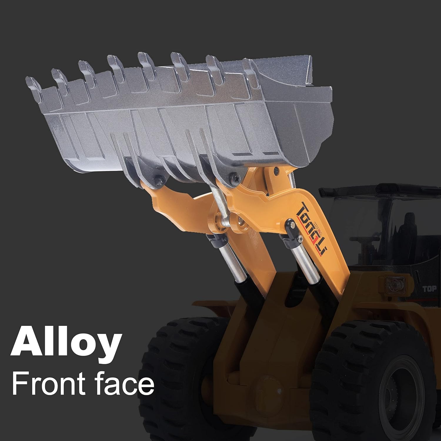 huina rc Bulldozer for Adults 1583 rc Dozer for Adults Metal rc Excavator rc Construction Equipment huina Loader Front Loader Remote Control 2 Battery Remote Control Construction Vehicles