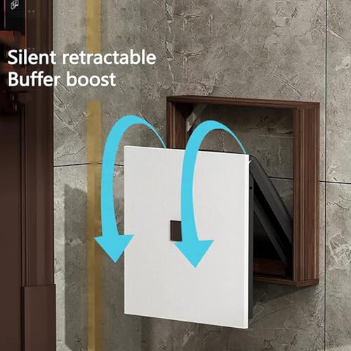 FANYING Wall-Mounted Folding Chair, Solid Wood Folding Shoe Stools, Wall-Mounted Porch Chair for Saving Space, Easy Installation, for Various Occasions,Brown