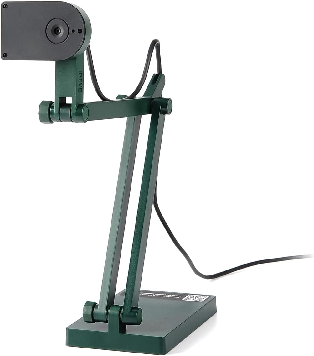 IPEVO V4K Ultra High Definition 8MP USB Document Camera — Mac OS, Windows, Chromebook Compatible for Live Demo, Web Conferencing, Distance Learning, Remote Teaching