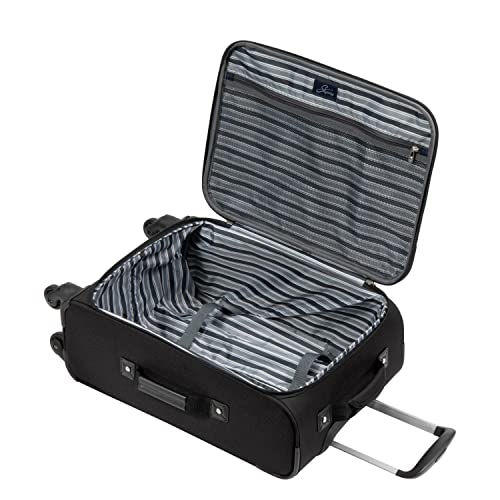 Skyway Epic Softside 4-Wheel Luggage Spinner Collection (Black, 2-Piece Set (20/24))