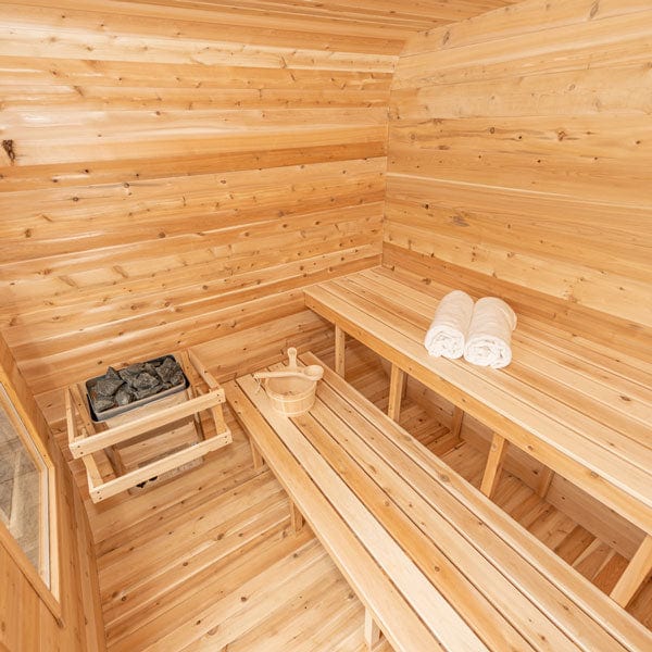 Dundalk CT Luna 3 Person Barrel Sauna