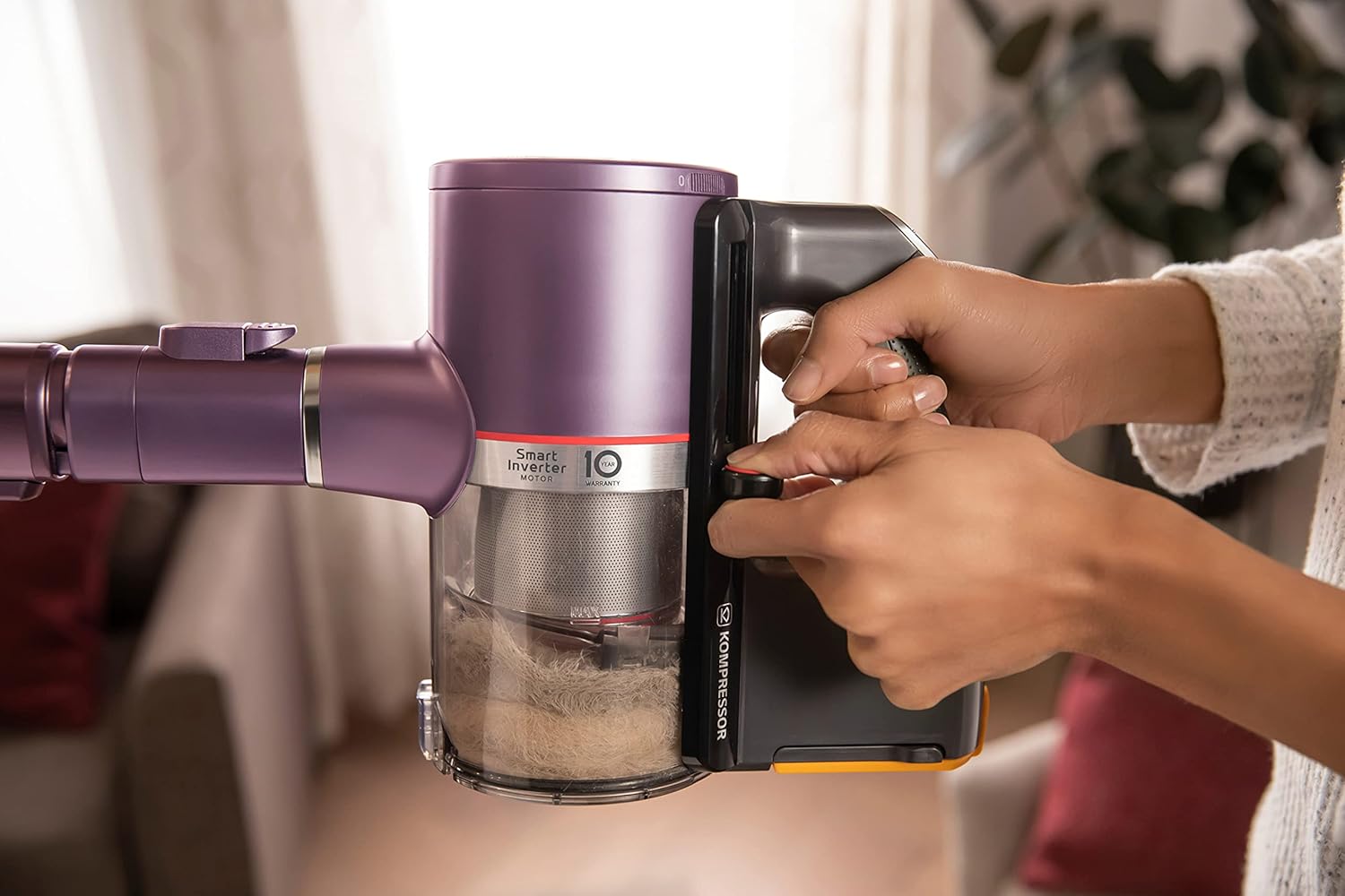 LG CordZero Cordless Stick Vacuum Cleaner, Hard Floor, Carpet, Wet Mop, Car, Powerful Suction, High-Capacity Dust Bin, Extra Battery, Up to 120 Min, Lightweight, A929KVM