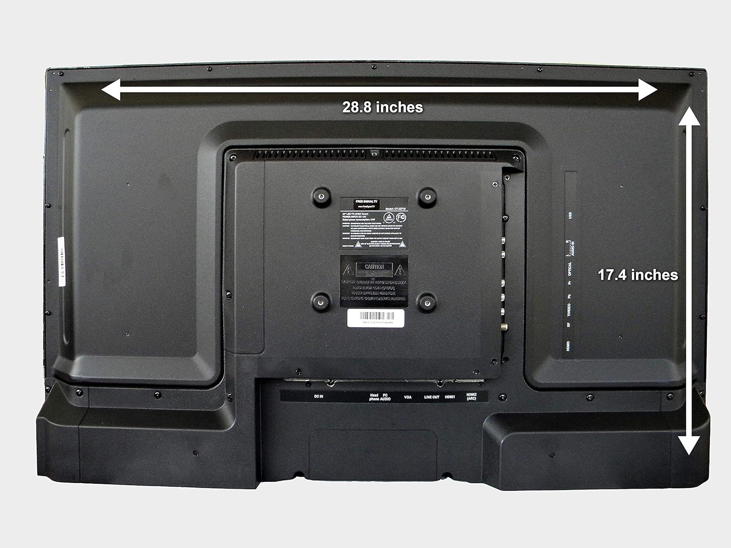 Free Signal TV Transit 32 12 Volt DC Powered LED Flat Screen HDTV for RV Camper and Mobile Use