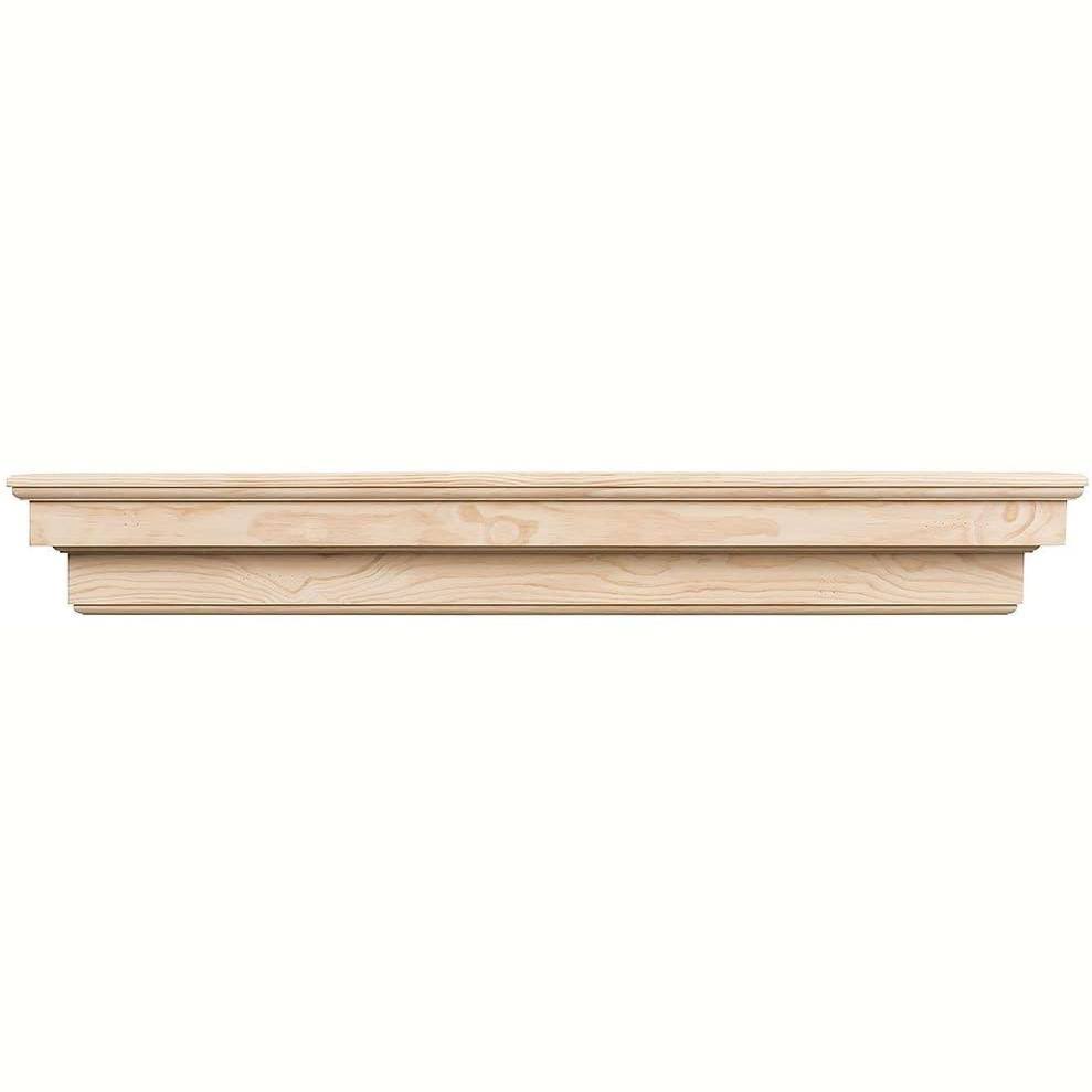 Mantels Direct Salem 72x22 Unfinished Fireplace Mantel Shelf