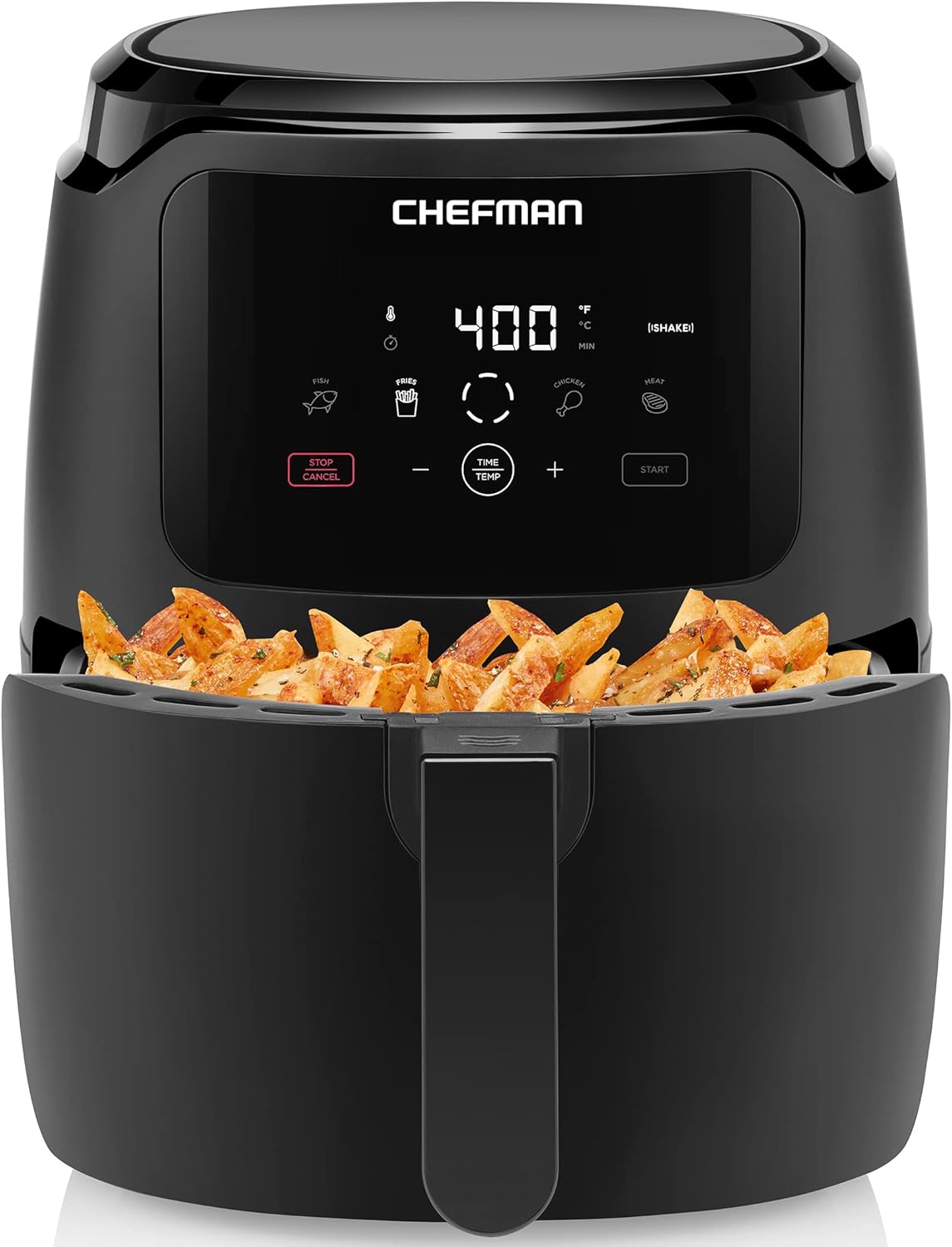 CHEFMAN Multifunctional Digital Air Fryer+ Rotisserie, Dehydrator, Convection Oven, 17 Touch Screen & Digital Air Fryer, Large 5 Qt Family Size, One Touch Digital Control Presets,