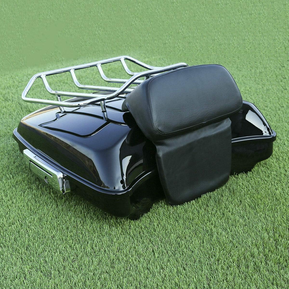 TCT-MT Razor Tour Pak Pack Trunk &Backrest Pad Fit For Harley 2014-2020 Electra Glide FLHT, Road King FLHR, Street Glide FLHX Special FLHXS, CVO Limited FLHTKSE; Road Glide FLTRX 2015-2020 Vivid Black