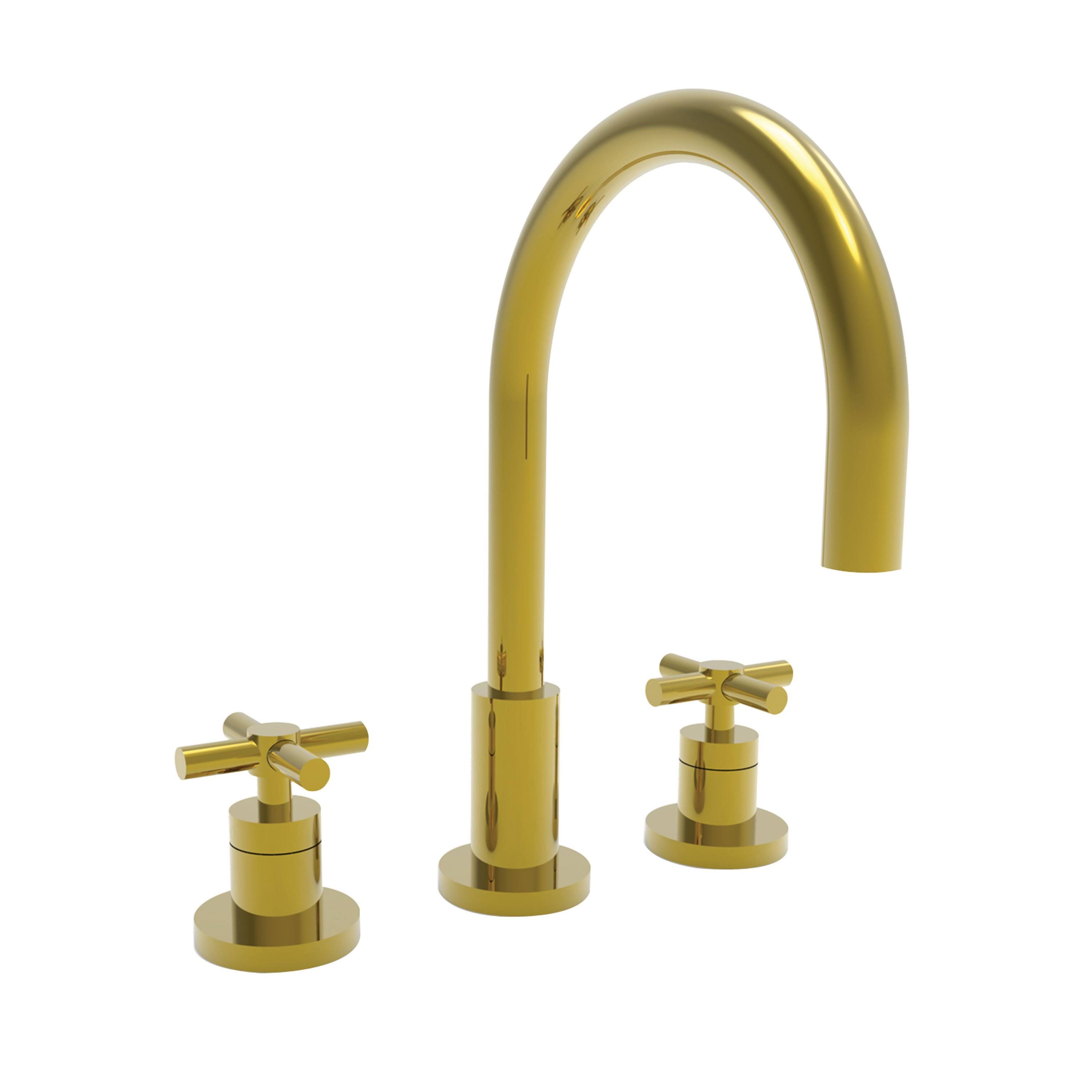 Newport Brass East Linear 990 Widespread Lavatory Faucet Polished Brass Uncoated (Living)