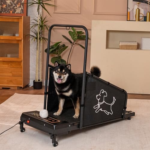 Dog Treadmill for Small and Medium Dogs, Pet Running Machine, Dog Indoor Pacer Treadmill with Remote Control, Dog Pacer Training Pad with LCD Display Screen and Remote