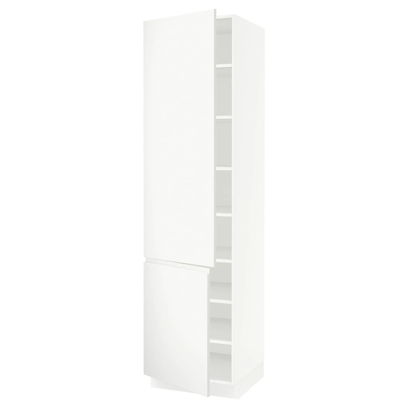IKEA - SEKTION High Cabinet with shelves/2 Doors, white/Voxtorp Matt White, 24x24x90 09373401