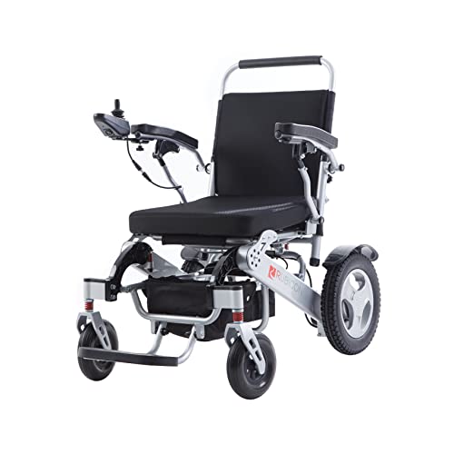 Rubicon Deluxe Electric Wheelchair, All Terrain, Powerful Brushless 600W Motors - Longest Range Dual Battery, Heavy Duty, Foldable, Durable. (Model1)