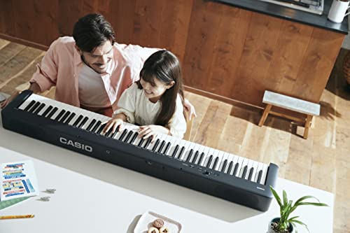 Casio CDP-S160 – 88-Key Weighted Digital Piano with Scaled Hammer Action Keyboard | Duet Mode for Students | Realistic Feel, Slim & Portable | Built-In Tones, Effects, USB-MIDI, Speakers | Black