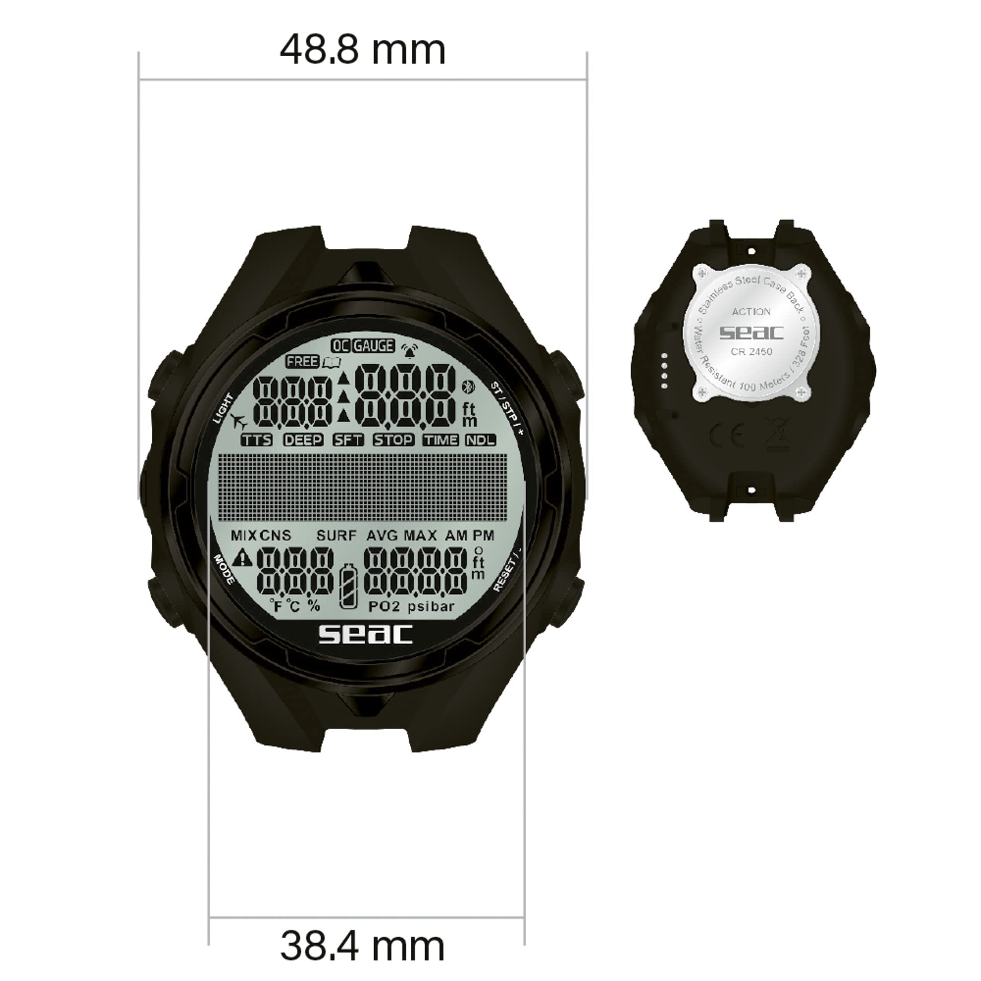 Seac Action HR Scuba Dive Computer
