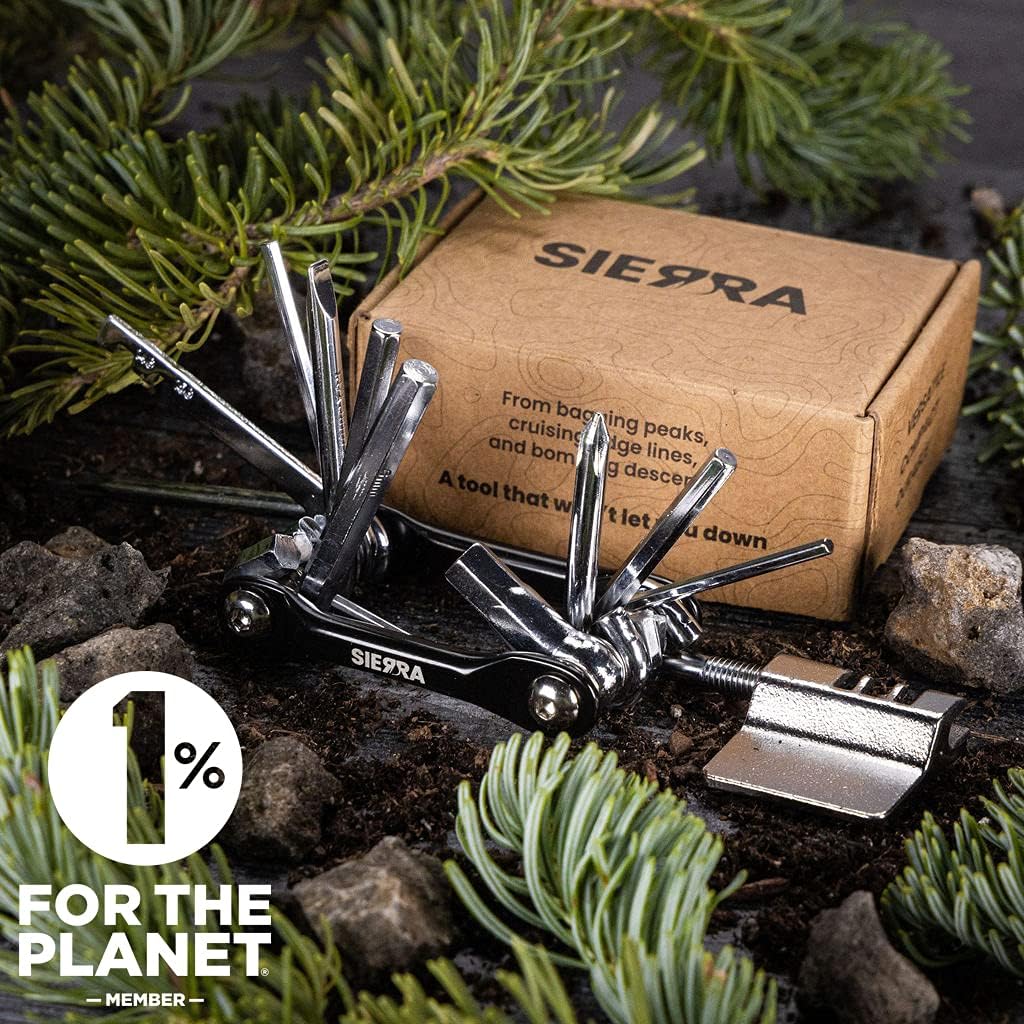 Sierra - Bike Multitool - 12 in 1 Bike Tool Kit for Mountain Bikes and Road Bikes Pack of 2