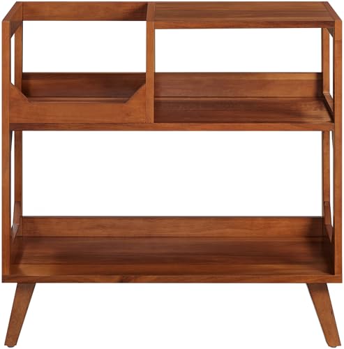 Crosley Furniture Asheville Medium Record Storage Console, Walnut