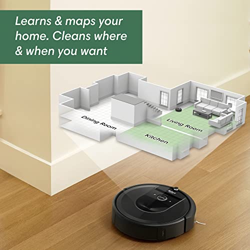 iRobot Roomba i3+ EVO (3550) Self-Emptying Robot Vacuum – Now Clean by Room with Smart Mapping, Empties Itself for Up to 60 Days, Works with Alexa, Ideal for Pet Hair, Carpets​, Roomba i3+