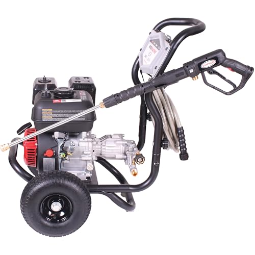 Simpson Cleaning 3400 PSI Gas Pressure Washer, 2.5 GPM Power Washer for Residential Use, CRX Engine, 25-Foot MorFlex Hose, Clean Machine, 49-State (CM61083)