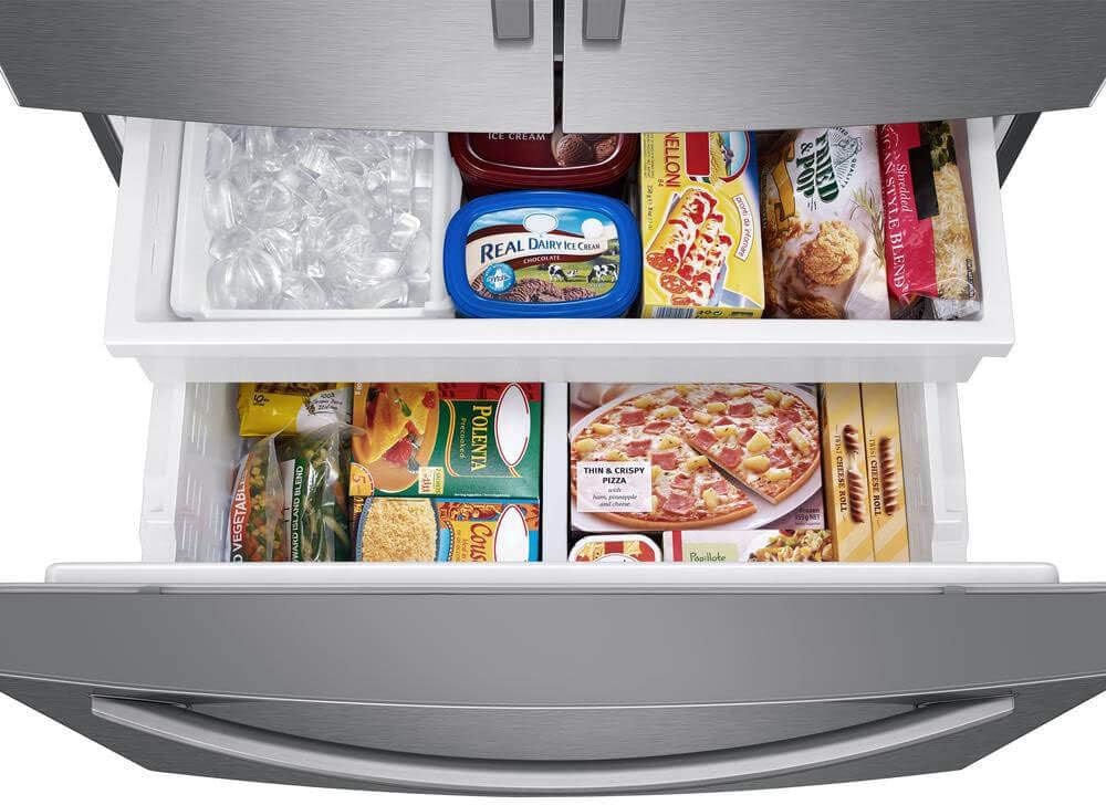 SAMSUNG RF28T5001SR 28 cu. ft. Large Capacity 3-Door French Door Refrigerator in Stainless Steel