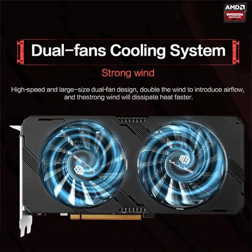 RX 5700 XT Graphics Card, Radeon RX 5700 XT 8GB GDDR6 2560SP 256bit PCI-e 4.0 x16 GPU Computer Video Card, HDMI/DisplayPort*3 Interface, 2K 4K Game Card for Desktop PC (RX 5700 XT)