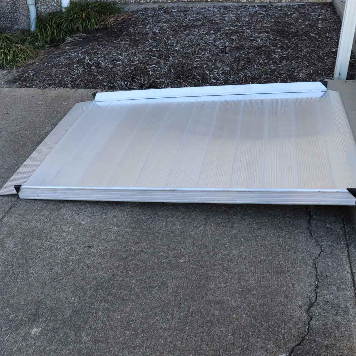 Titan 6 Foot Aluminum Wheelchair Entry Ramp Complies with ADA CA Building Code Ramp Only