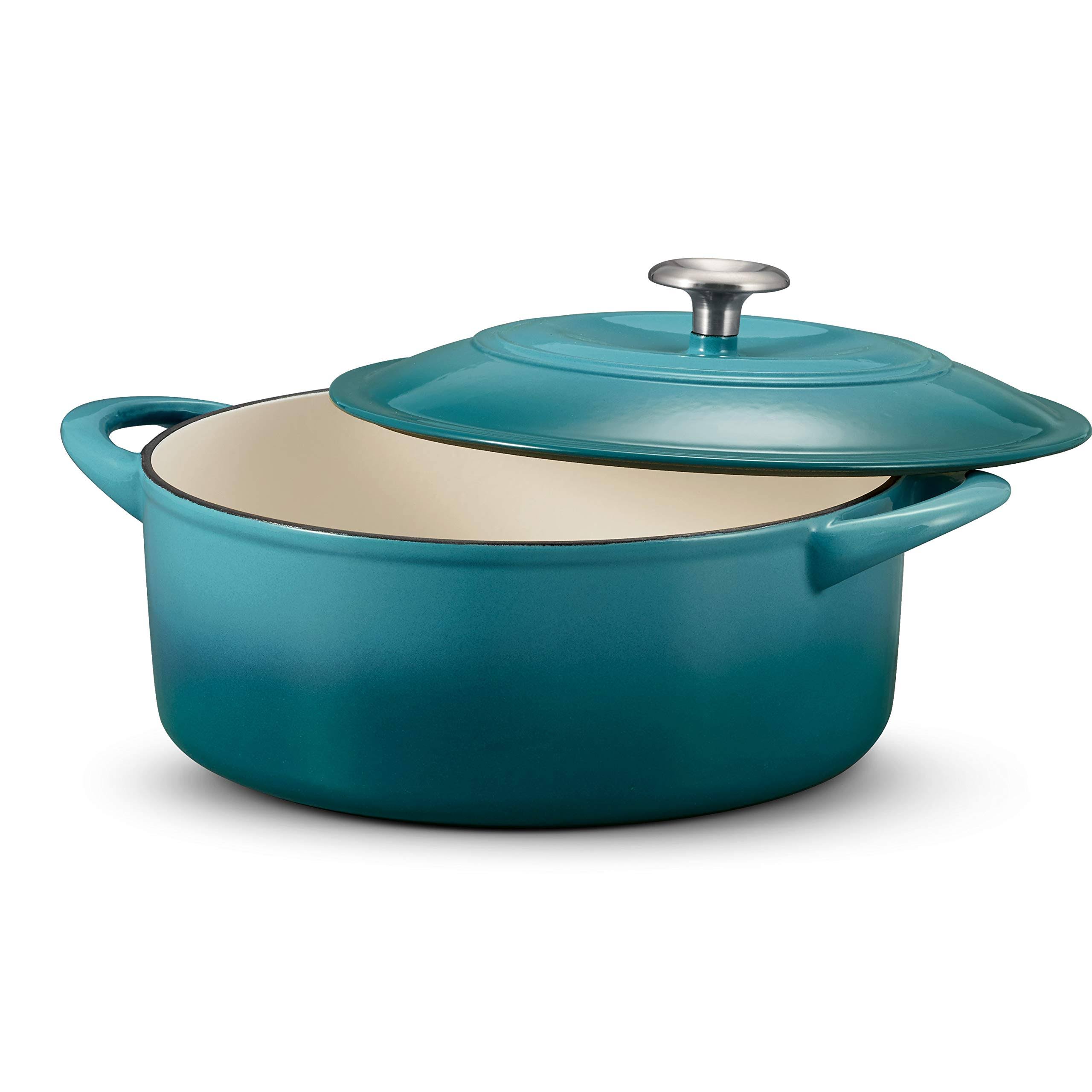 Tramontina 6 qt. Cast Iron Round Dutch Oven Color: Cobalt Blue 80131/098DS