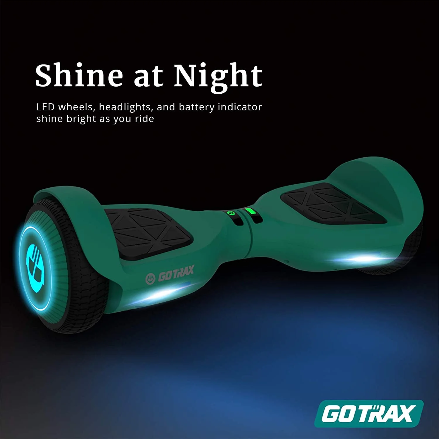 Gotrax Edge Hoverboard for Kids Adults, 6.5 Tires 6.2mph & 2.5 Miles Self Balancing Scooter, Black