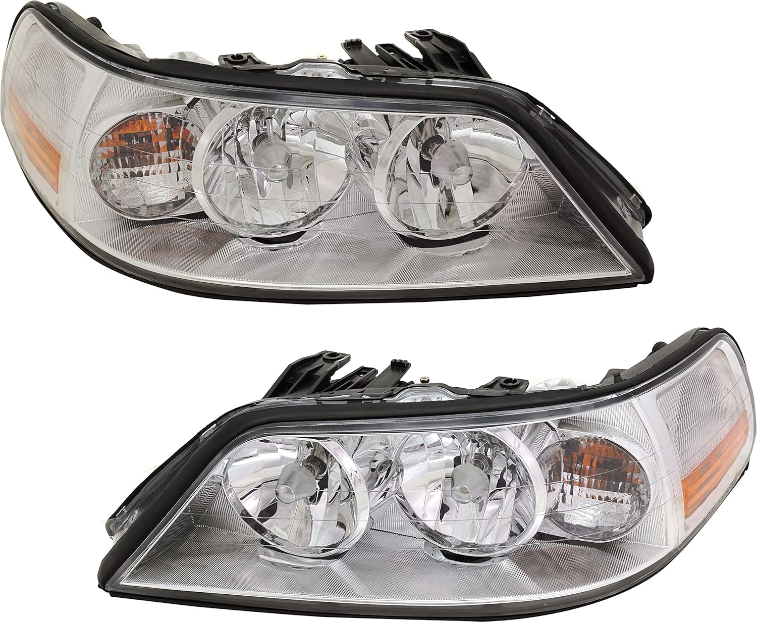 Garage-Pro Headlight Assembly Compatible with 2005-2011 Lincoln Town Car, Set of 2, Driver and Passenger Side, Clear Lens