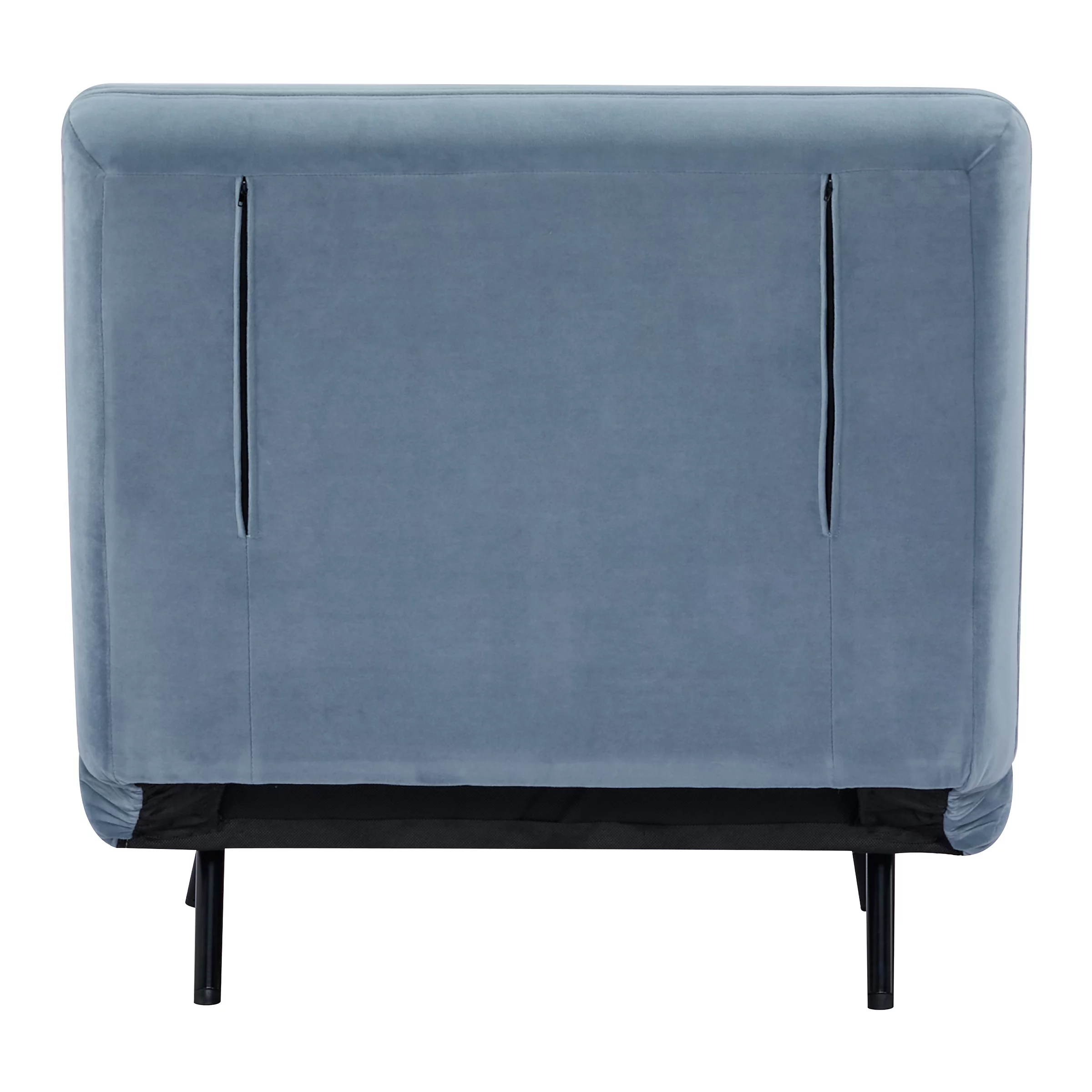 A&D Home Kahlo 30" Convertible Futon Chair, Velvet Blue