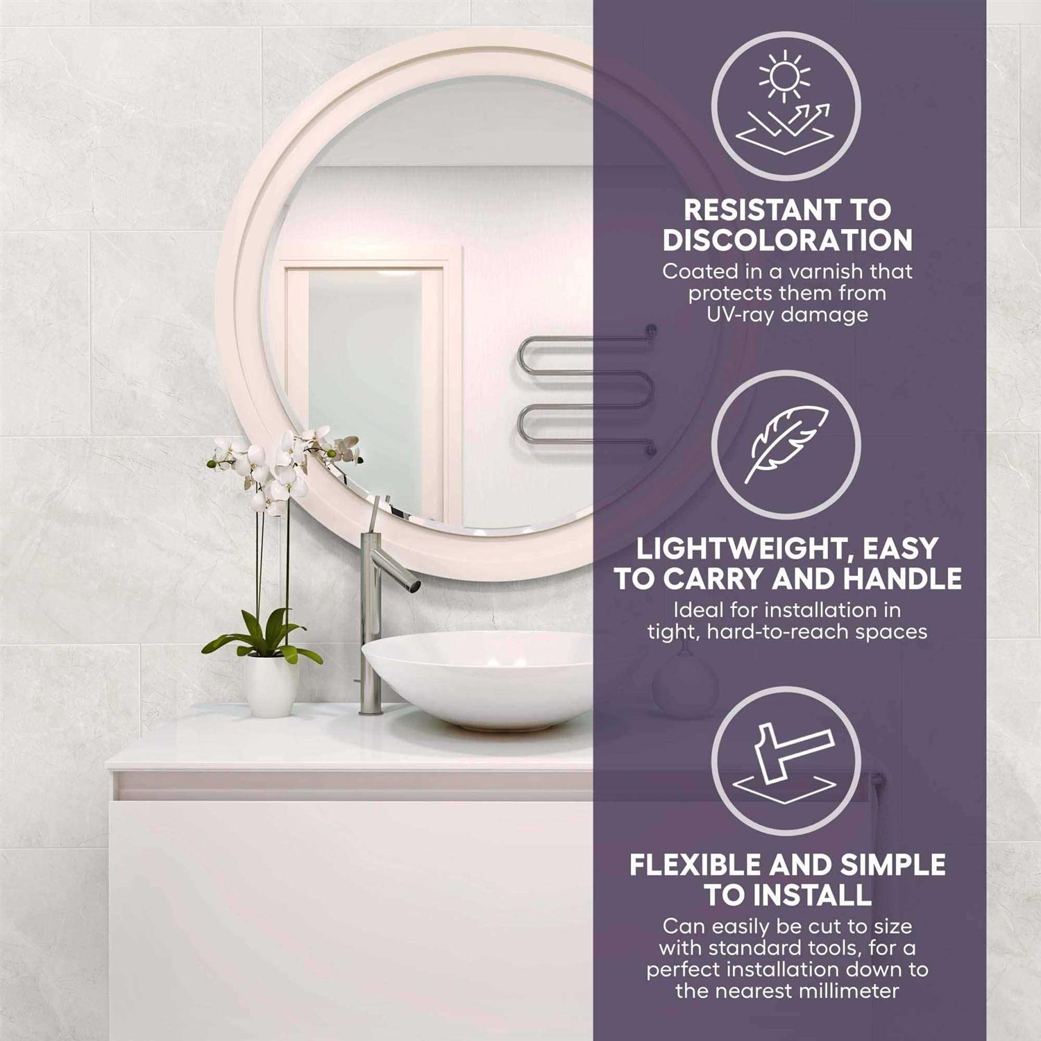 Waterproof Peel and Stick Tiles for Bathroom and Shower, Heat-Resistant Decorative Tiles Planks – Noah William Home Peel and Stick Stone Tiles - Shop Hardware Tools Online Store