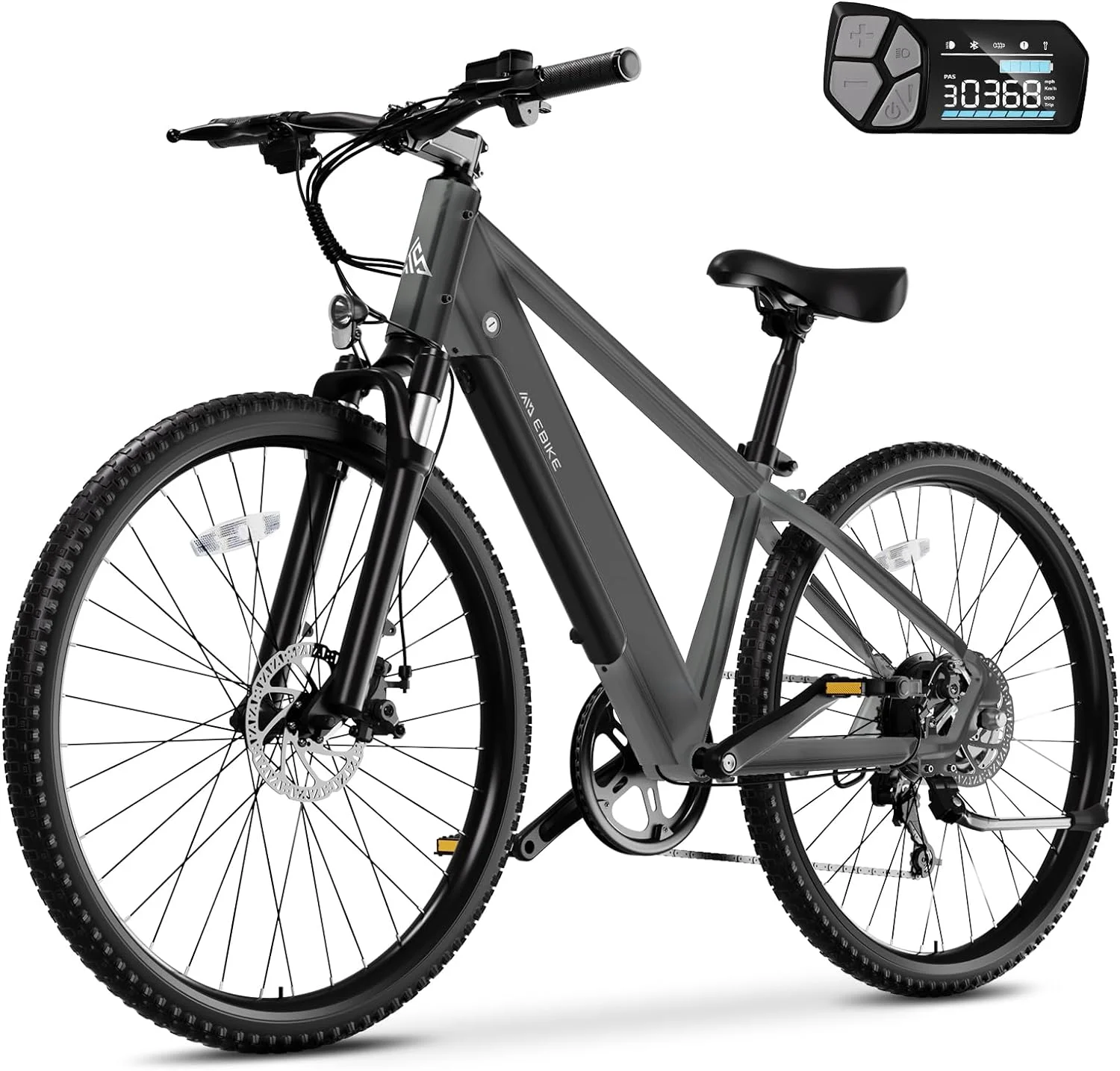 Electric Bike for Adults,Electric Bicycles 28MPH,26"x 1.95" Tire, 500W Motor (Peak 800W), 45 Miles, 7-Speed, Commuter Ebike Removable 36V/10.4AH Battery, LCD Display, Suspension Fork - Curated Treasures Market