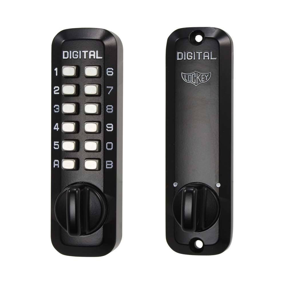 Lockey USA M210-EZ SB Satin Brass Mechanical Keyless Digital Combination Deadbolt Lock