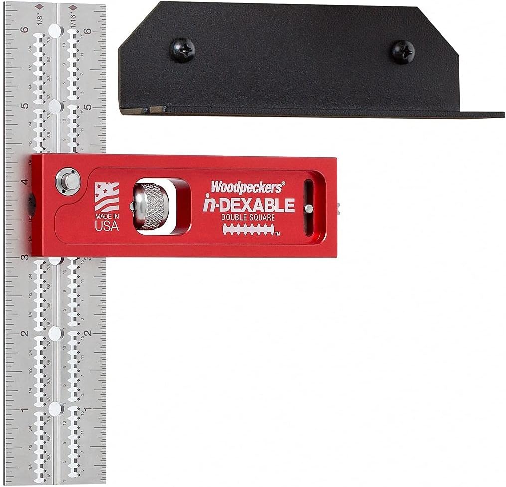 Woodpeckers In-Dexable Combination & Double Squares, Complete Set with Case, 4 Squares Total