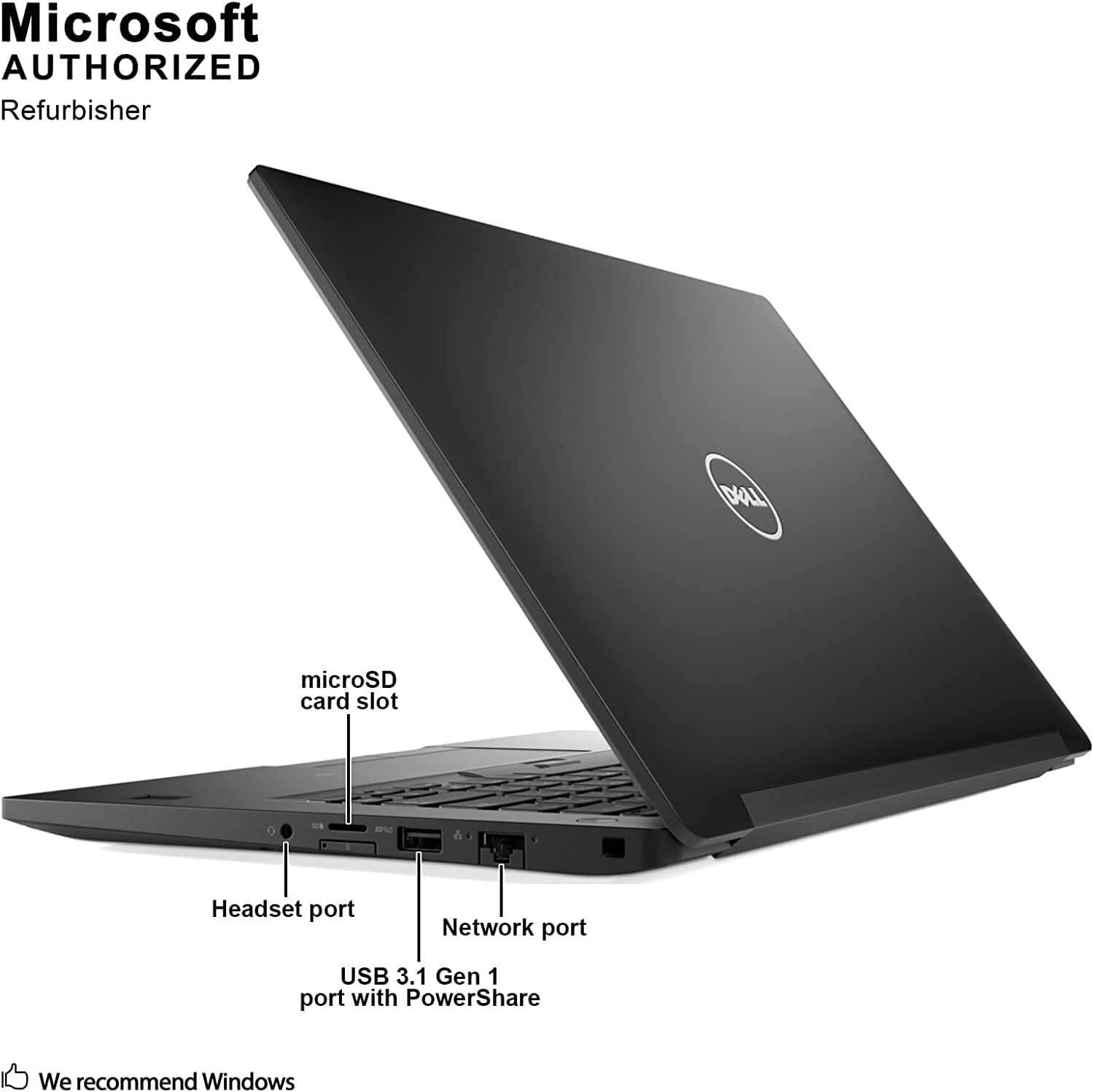 Dell Latitude 7490 14" HD Business Laptop, Intel Core i5-7300U 2.60 GHz, 16GB DDR4 RAM 256GB M.2 SSD, Webcam, Windows 10 Pro 64 Bit (Renewed)