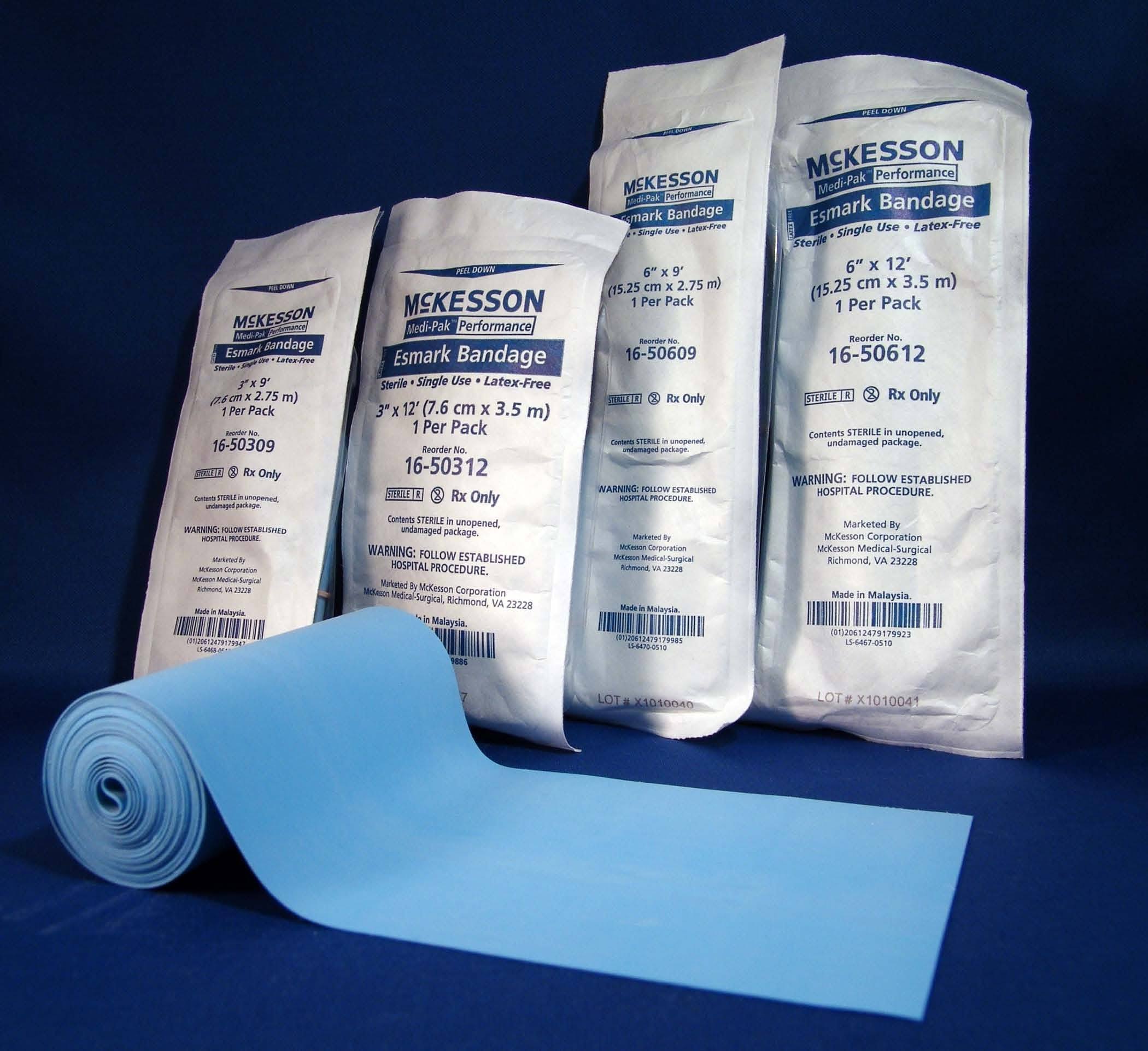 McKesson Performance Esmark Compression Bandage, 4 inch x 4 Yard; Case of 20