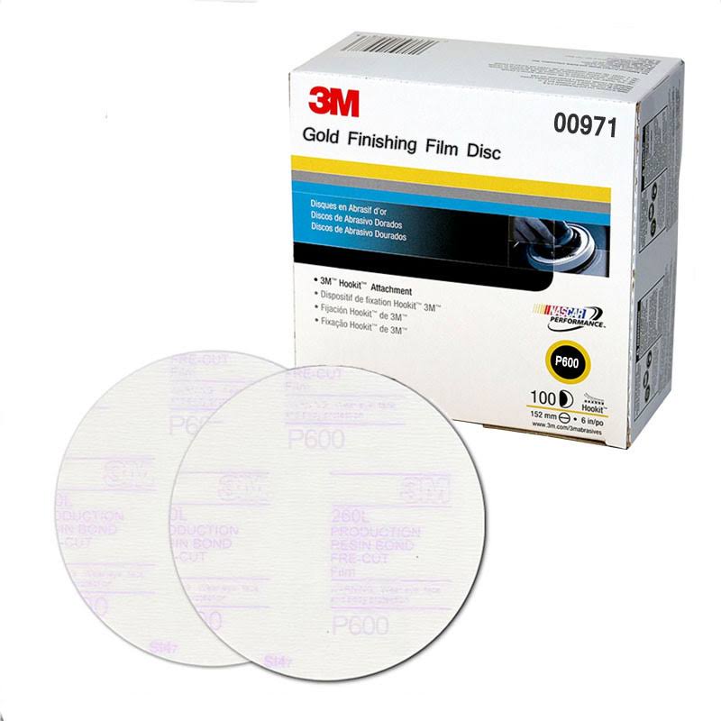 3M - 00971 - Hookit Finishing Film Disc, 6 in, P600