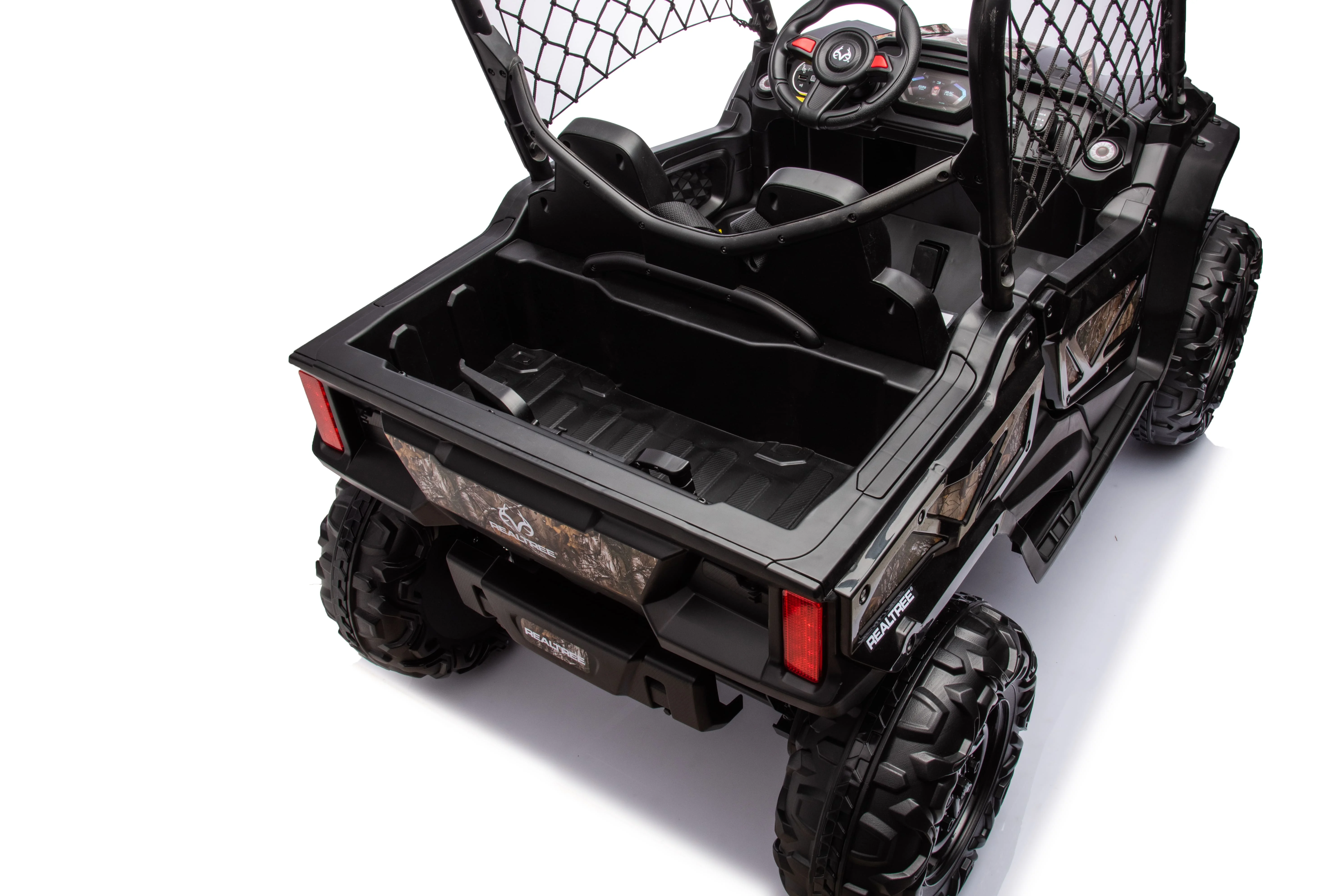 Realtree XD UTV 24V battery-operated ride-on with remote, MP3,USB for Kids 3+ years