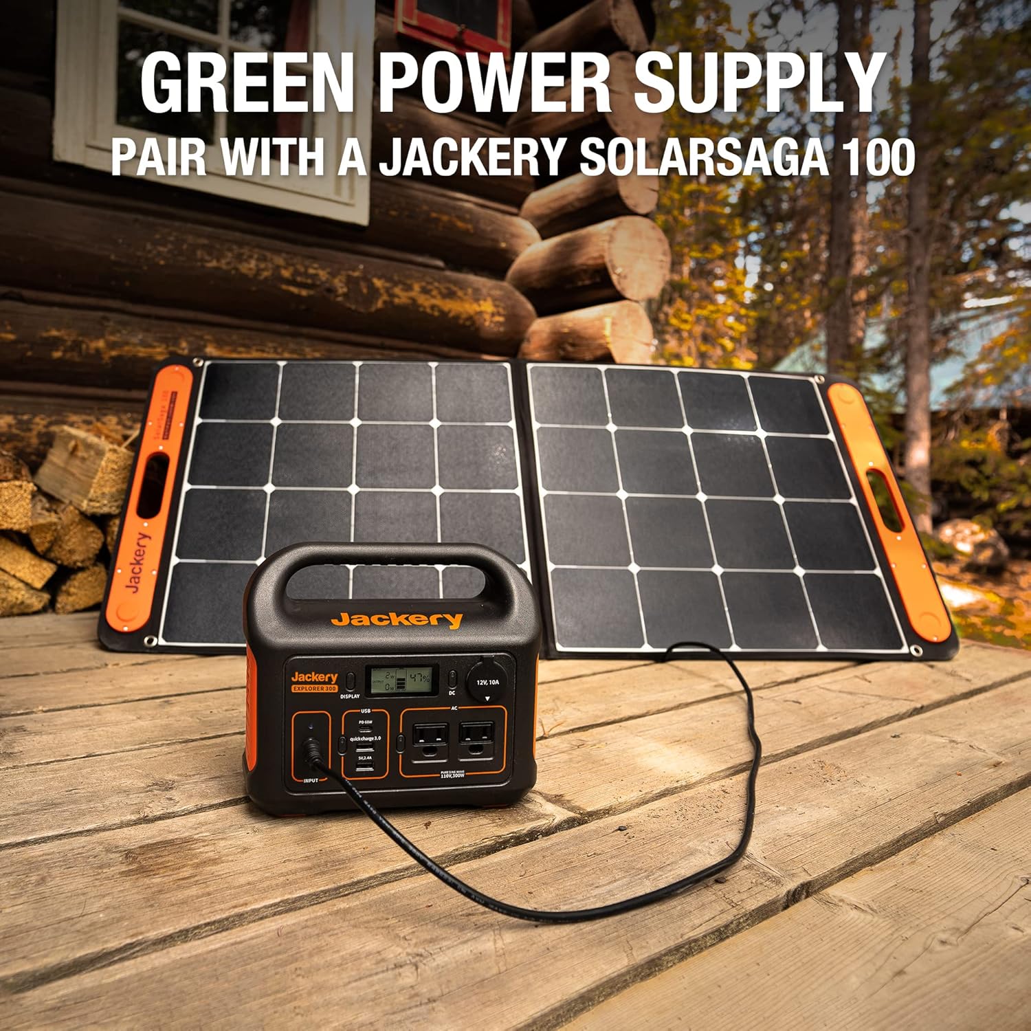 Jackery Portable Power Station Explorer 300, 293Wh Backup Lithium Battery, 110V/300W Pure Sine Wave AC Outlet, Solar Generator (Solar Panel Not Included) for Outdoors Camping Travel Hunting Blackout