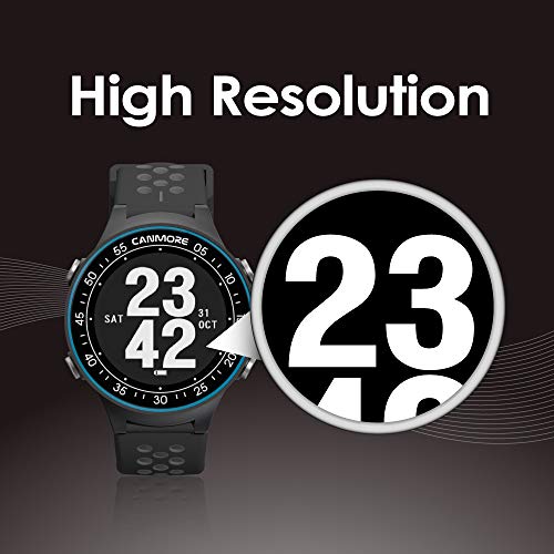 CANMORE TW410G GPS Golf Watch with Step Tracking (Orange)- 41,000+ Free Worldwide Golf Courses Preloaded - Minimalist & User Friendly