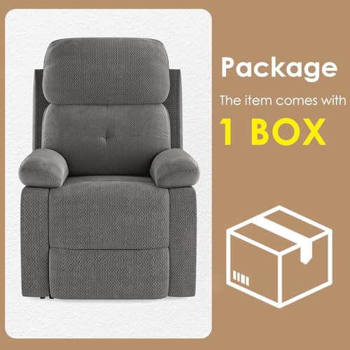 Manual Recliner Chairs for Adults for Living Room Small Spaces, Sand