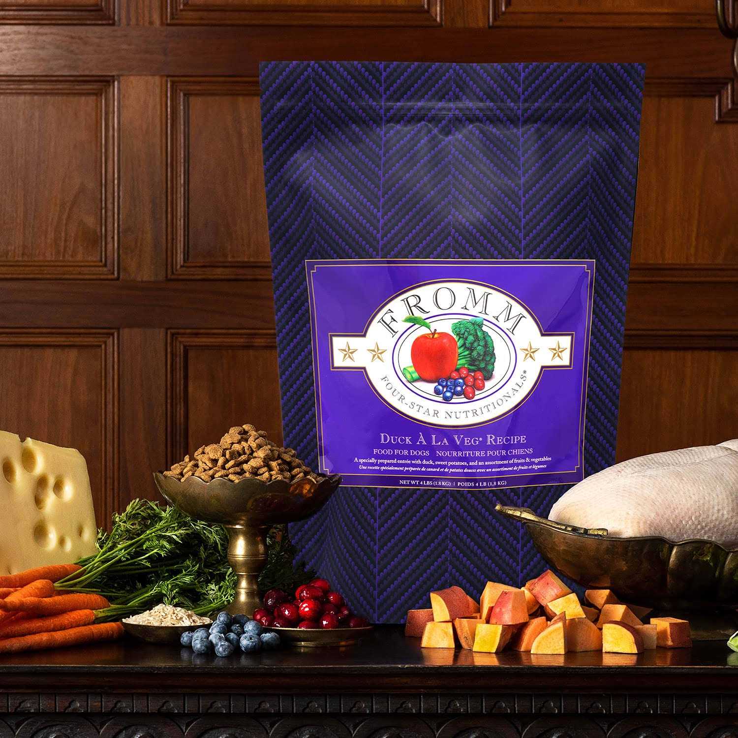 Fromm Four Star Duck A La Veg Dog Food - Pet Supplies online store