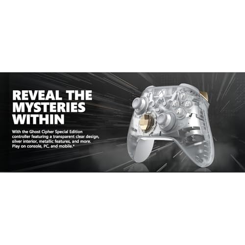 Microsoft QAU-00157 Xbox Wireless Gaming Dual Controller Bundle (Ghost Cipher Special Edition) for Xbox Series X|S, Xbox One, Windows PC, Android and iOS