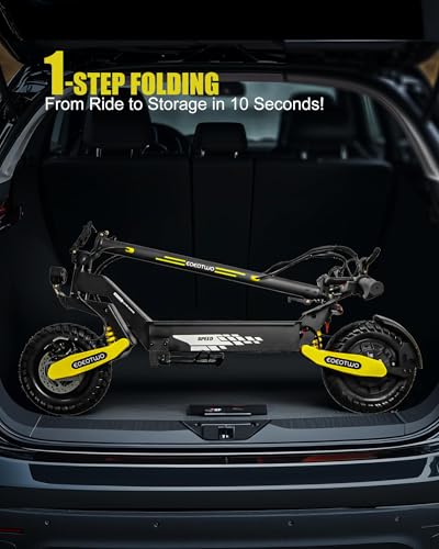 Electric Scooter for Adults, 1200W/2400W Off Road Motor Fast E Scooter, Up to 31/40 MPH Top Speed & 20/43 Miles Long Range, 11" Off-Road Tires, 330lbs MAX Load, Foldable