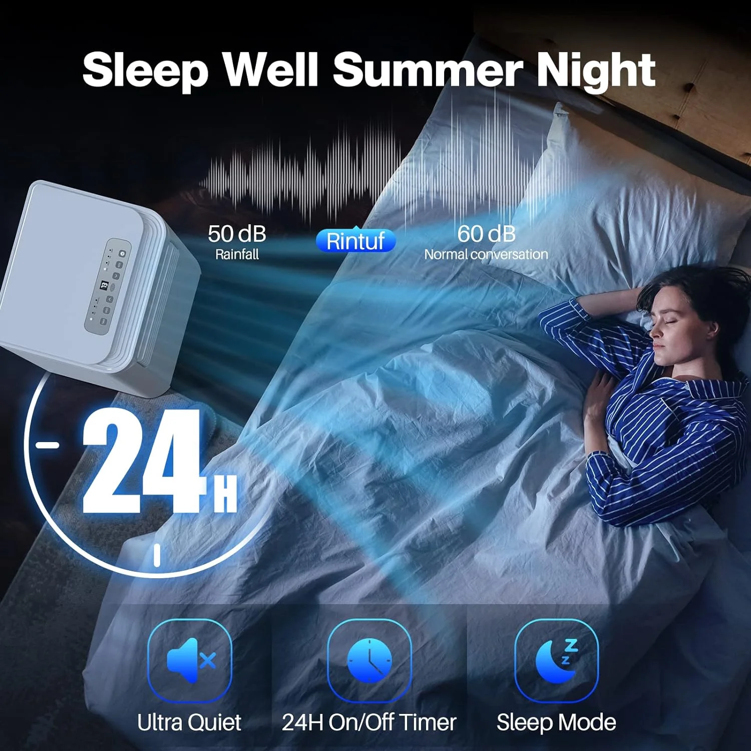 YONG Portable , 8000 BTU AC Unit with Dehumidifier & Fan Modes, Up to 350 Sq.Ft, Remote Control, 24H On/Off Timer, Quiet for Room, Window Mount Kit