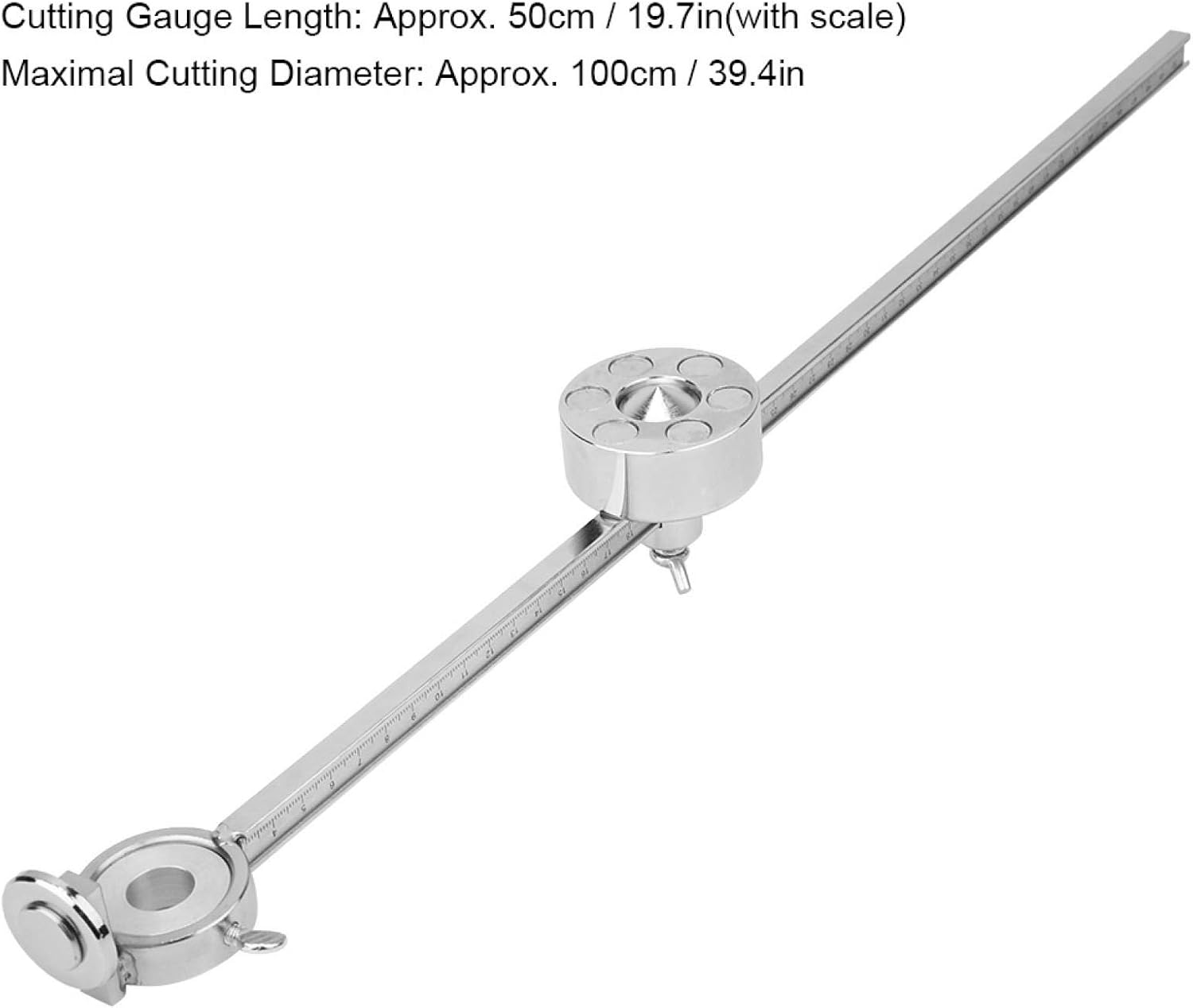 Torch Guide, Cutting Torch Circle Cutting Rotary Guide Wheel Torch Round Cutter, Stainless Steel Oxygen Welding Cutting Tool Accessories with Scale Ruler Fit for G01-100